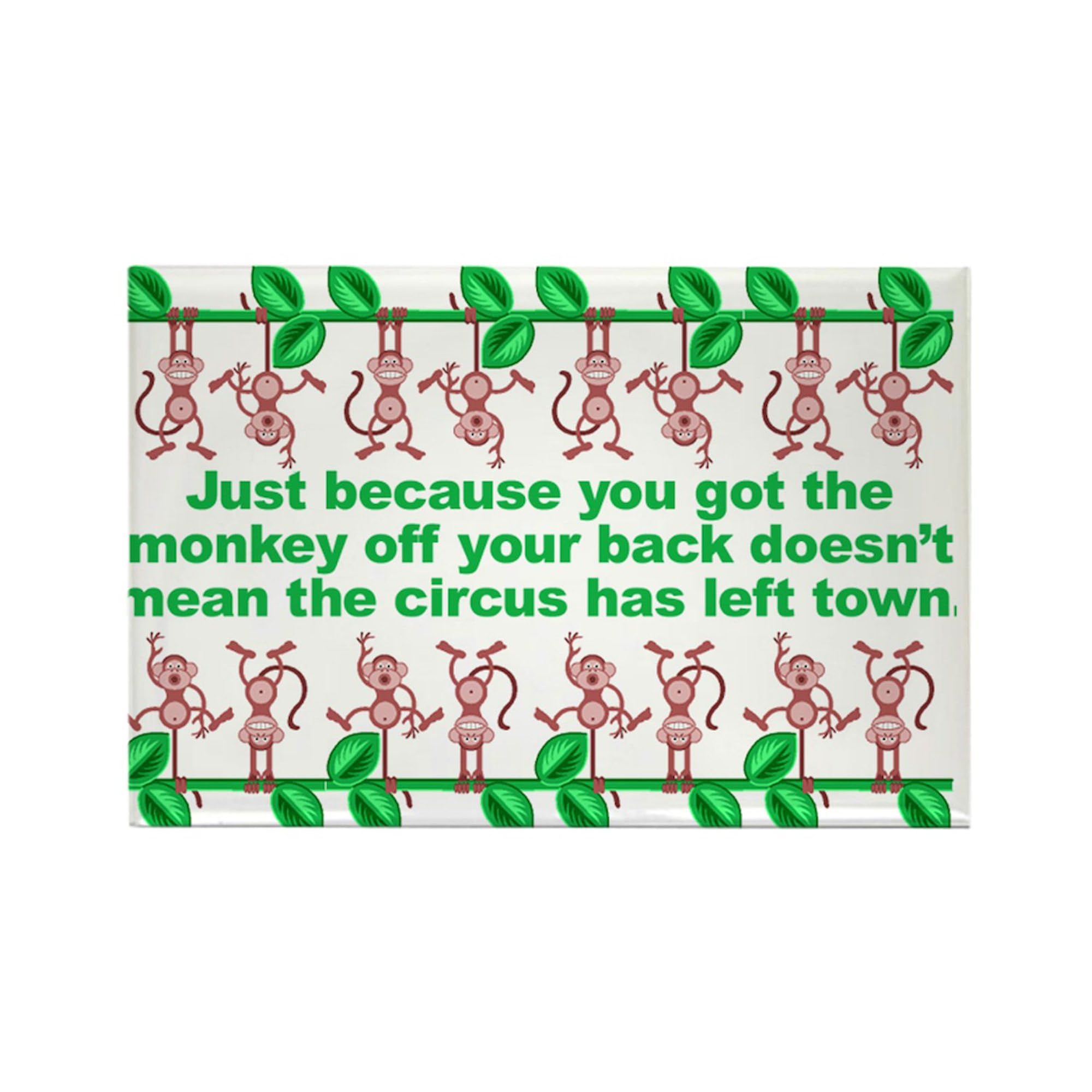 CafePress Monkey Magnet Magnets Rectangle Magnet, 3"x2" Refrigerator Magnet