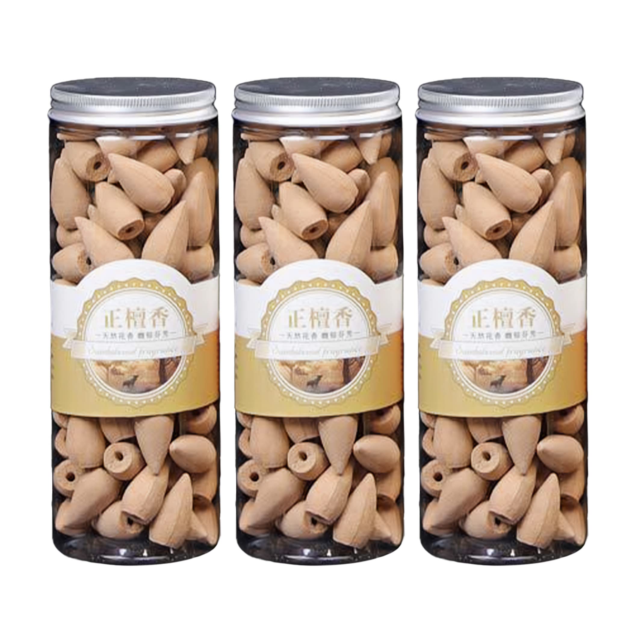 Nullie Backflow Incense Cones Sandalwood 300 Pcs Set Meditation Relax