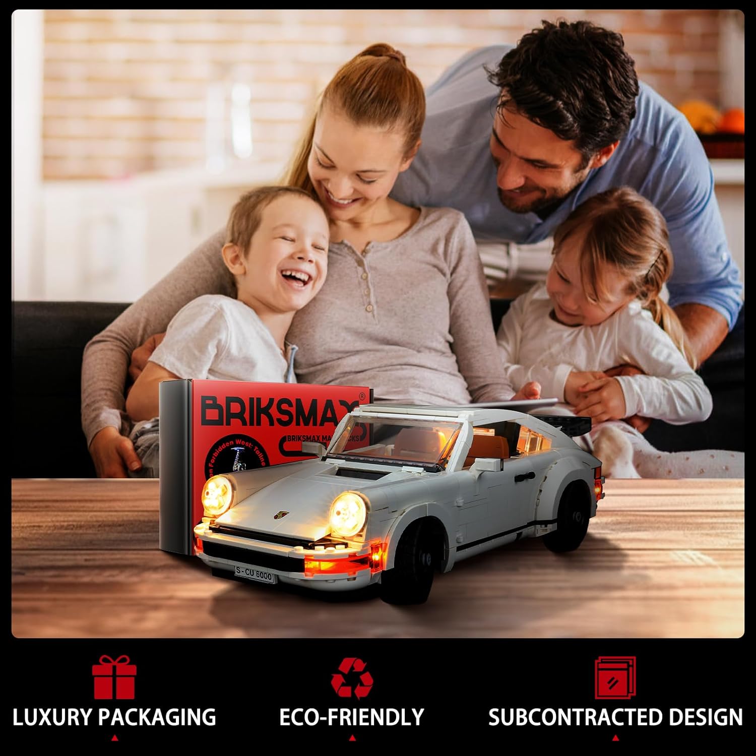 BRIKSMAX Led Lighting Kit for Porsche 911 - Compatible with Lego 10295 Building Blocks Model- Not Include The Lego Set