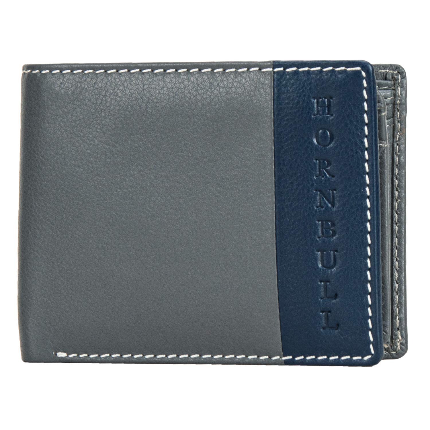 HORNBULL Taylor Grey RFID Blocking Leather Wallet for Men | Wallets Men - Image 2 thumbnail