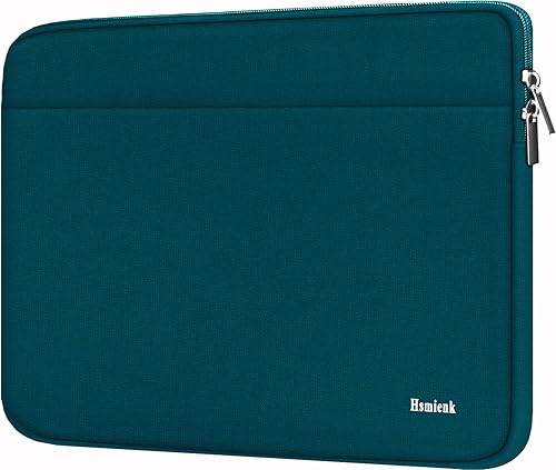 Vista 33 de Funda protectora para portátil de 14 pulgadas, a prueba de golpes, con bolsillo para accesorios, funda duradera para laptop compatible con MacBook