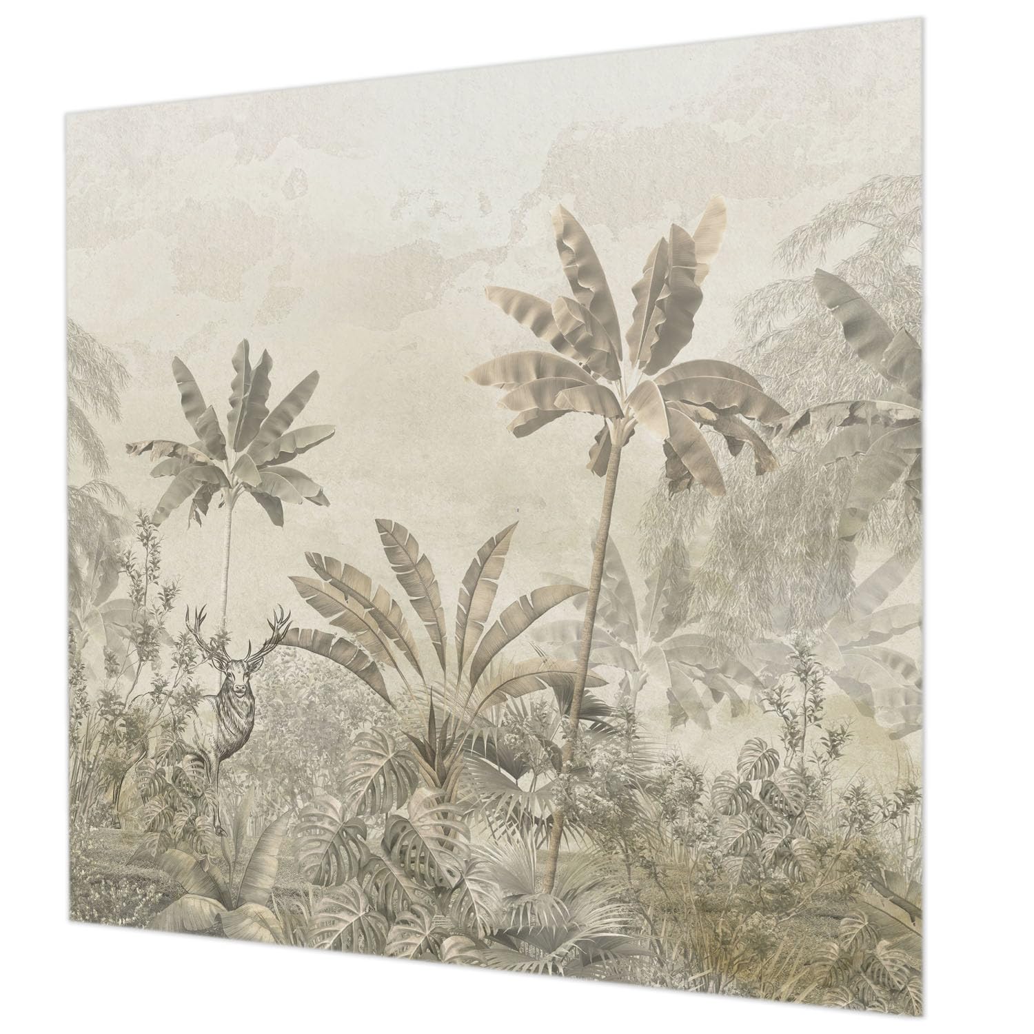 Tapisserie intissée jungle tropicale grand format papier peint panoramique 250x250