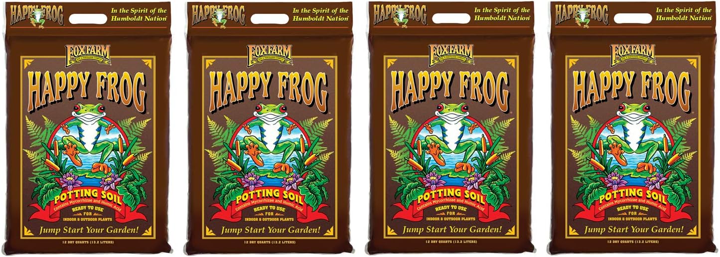 FoxFarm FX14054 Happy Frog Potting Soil, 12 Quart : Patio, Lawn & Garden