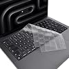 NovStrap Apple MacBook Pro 14 inç M5 Pro M5 Max A3434 A3426 A3427 ile Uyumlu Türkçe Q Şeffaf Klavye Koruyucu Kılıf