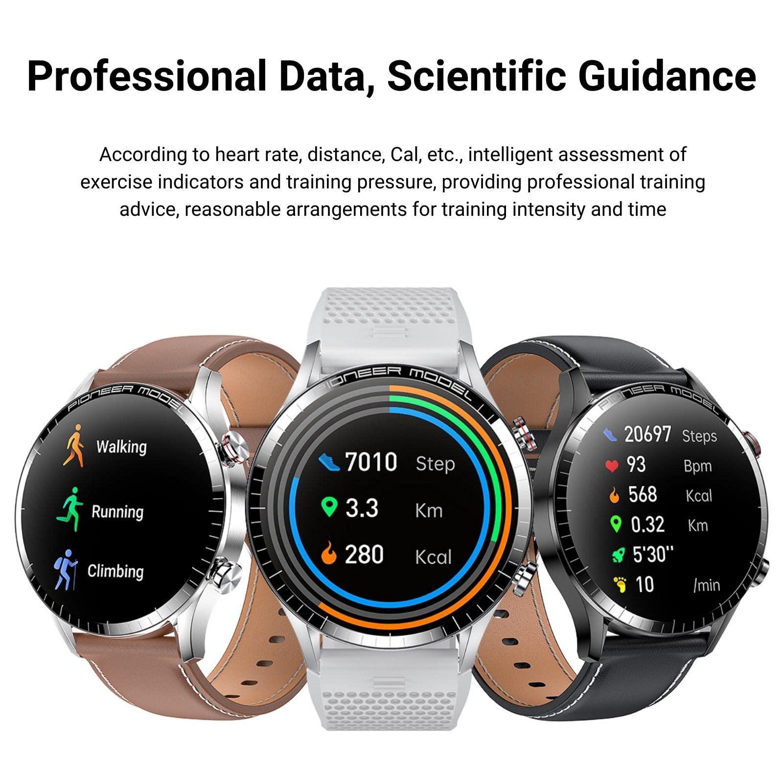 Inteligentny zegarek Answer Make Call, 3.8 cm AMOLED Smartwatch do telefonów z systemem Android i iOS z połączeniami/wybieraniem Bluetooth, śledzeniem aktywności fitness, monitorowaniem snu