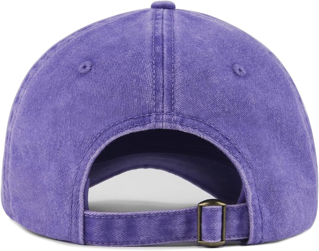 XXL Baseball Cap For Big Heads, Soft Crown Washed Dad Hat, Oversized Denim Cap For Men Women Golf, Travel, Daily Wear - Image 2