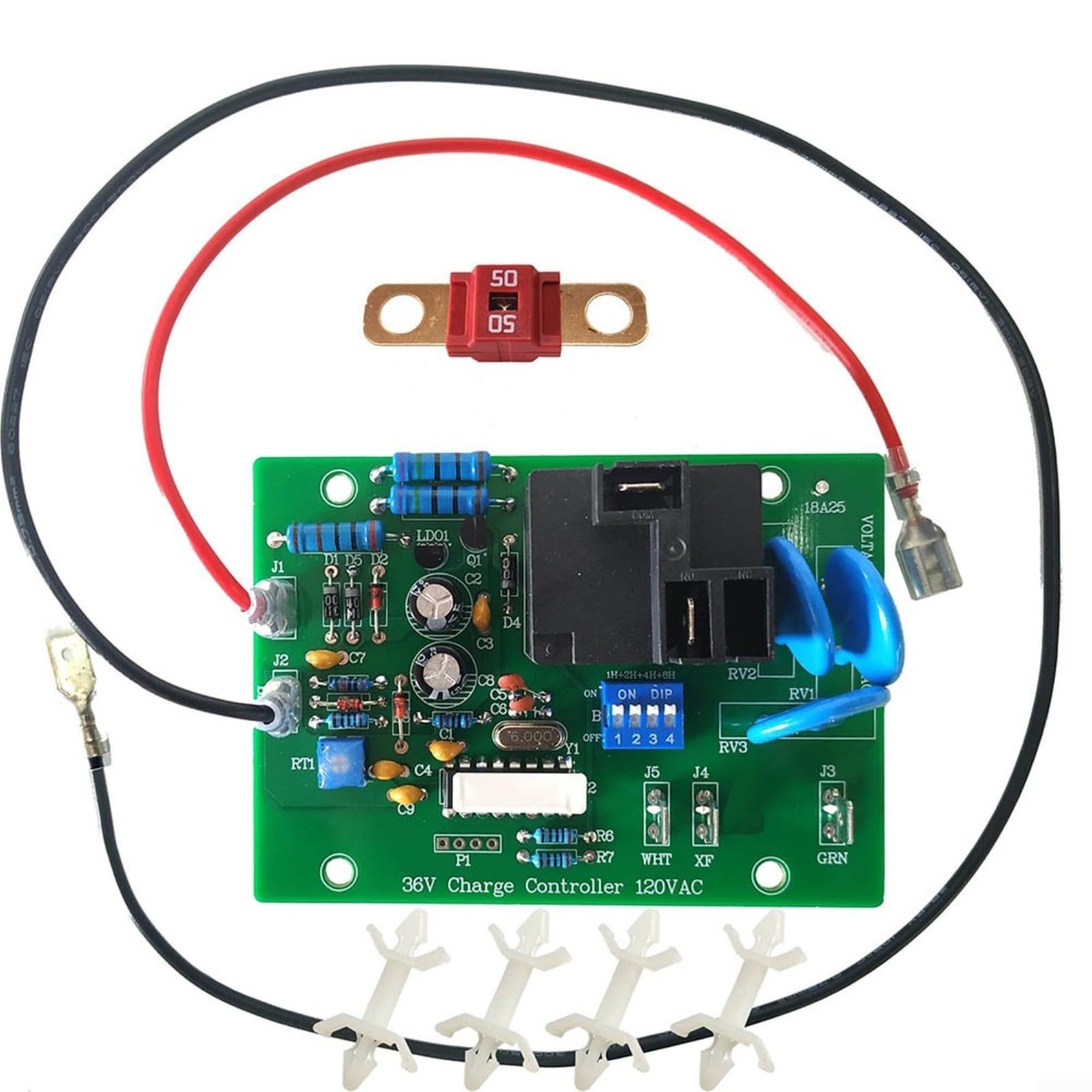 Placa de control de repuesto para EZGO para powerwise 36 V para cargador, compatible con número de pieza 28667G01, 28566G01, 28126G01 para carrito de golf