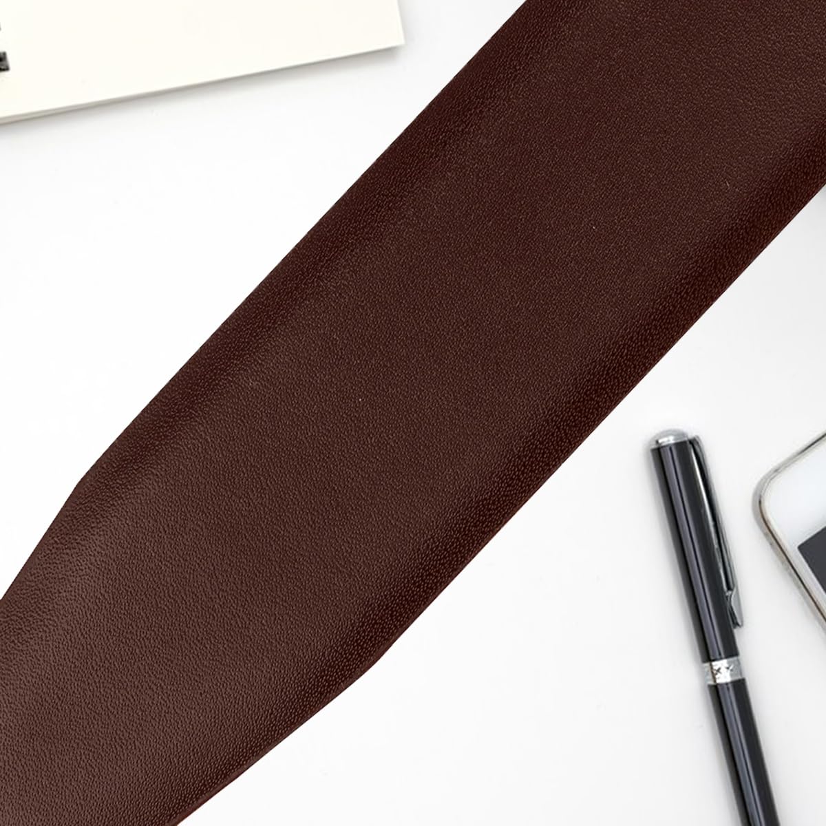 The Wallet Store Premium Reversible Leather Belt For Men - Brown