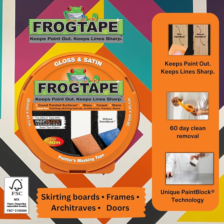 Amazon.com: Frog Tape Orange Gloss & Satin Painters Masking Amazon.com: Frog Tape Orange Gloss & Satin Painters Masking