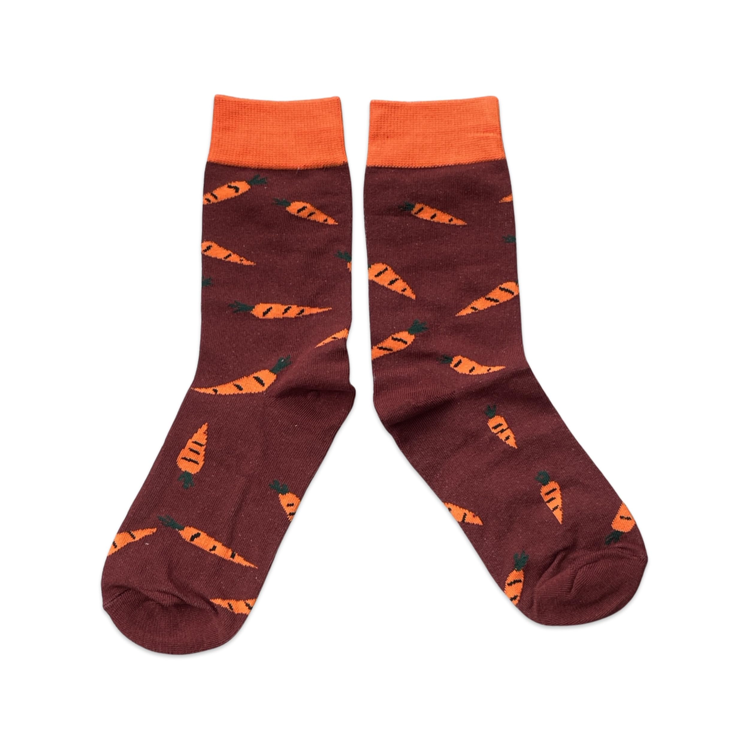 Sock ShackMens Orange Carrots Gardener Allotment Veg Socks 6-10 UK / 39-44 Eur / 7-11 US