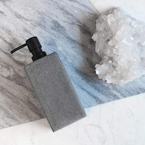 Miniatura 5 de Varato - Accesorios de baño de diseño moderno, dispensador de jabón de línea alta para baño y cocina (grande, 8 pulgadas de altura) - Dispensador de