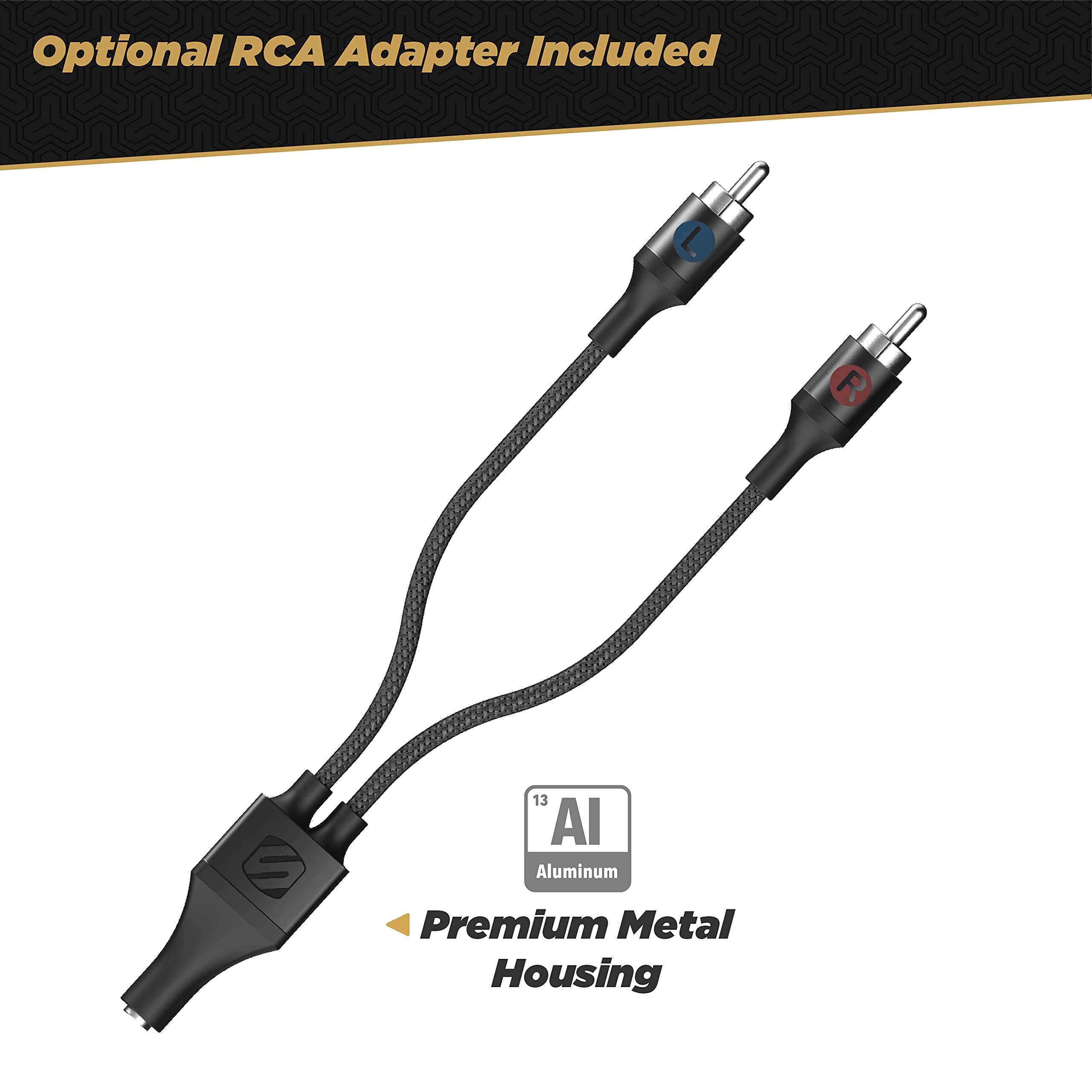 Snapklik.com : Scosche CAUXB4RCAA-SP 3.5mm AUX To USB-C Braided Cable ...