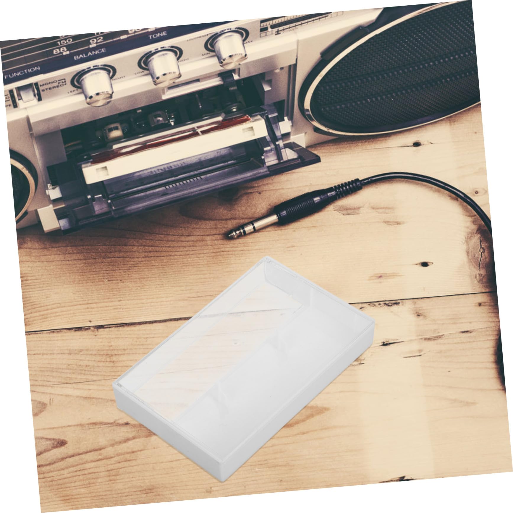 Boîte de Cassette Audio en Plastique Transparent 10 Pièces, Étui Compact pour Rangement de Cassettes D'enregistrement, Solution Polyvalente pour Bureau et Maison