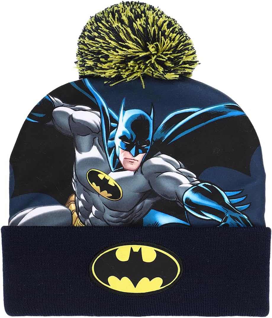 Batman Classic Bat Signal Youth Beanie and Gloves Set - Image 3