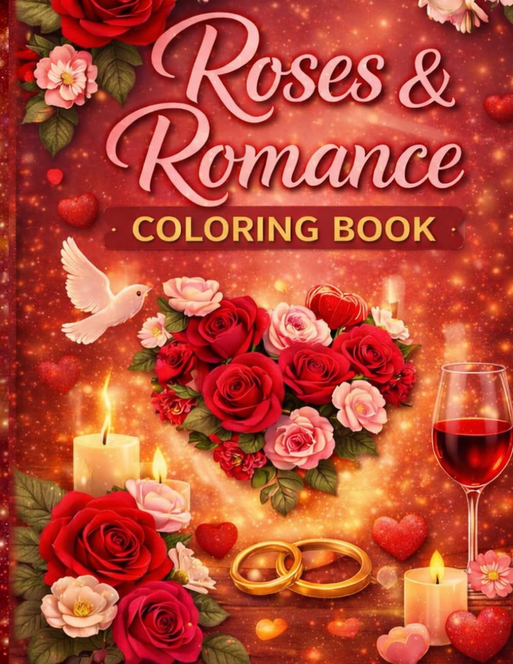 Roses and Romance Coloring Book