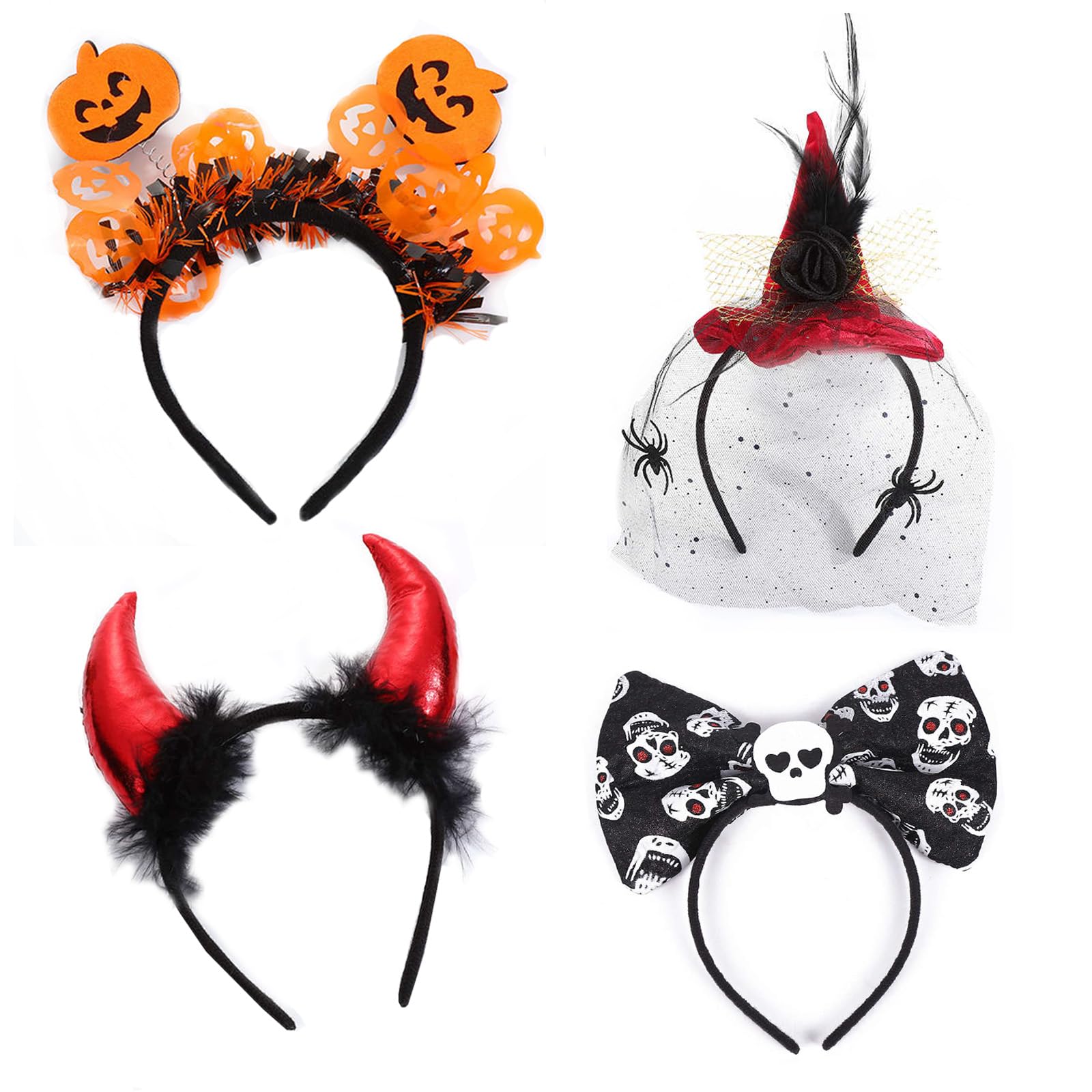 Produktbild von Halloween Hexen Hut Haarband Stirnband - Fledermaus Oder Mond & Sterne - Fancy Dress Outfit Kostüm - Österreich