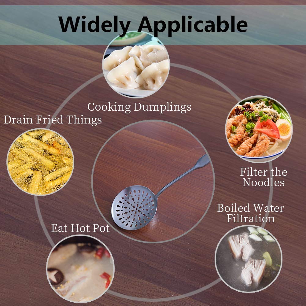 Skimmer Slotted Spoon, [Rustproof, Integral Forming, Durable] Newness