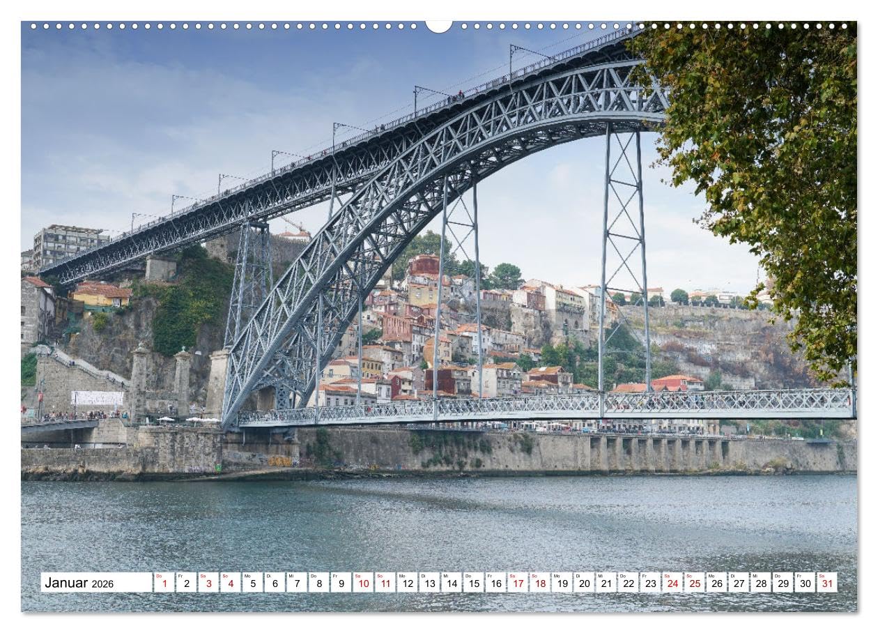 Unterwegs - Caminho Português. Zu Fuß auf dem Portugiesischen Jakobsweg (hochwertiger Premium Wandkalender 2026 DIN A2 quer), Kunstdruck in Hochglanz: ... nach Santiago de Compostela (CALVENDO Orte)