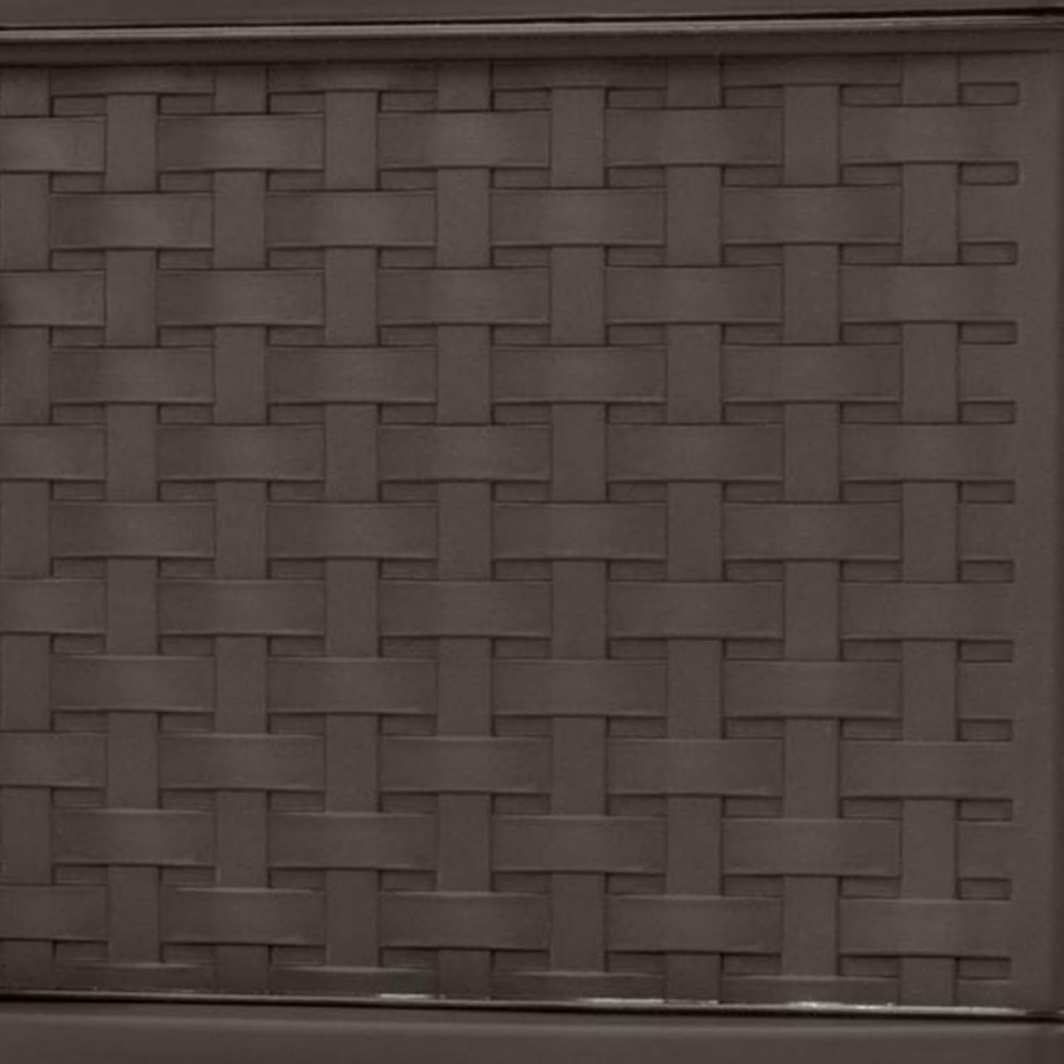 Sterilite 3 Drawer Wide Weave Storage Tower, Plastic Decorative Drawers to Organize Clothes in Bedroom, Closet, Brown with Brown Drawers, 1-Pack