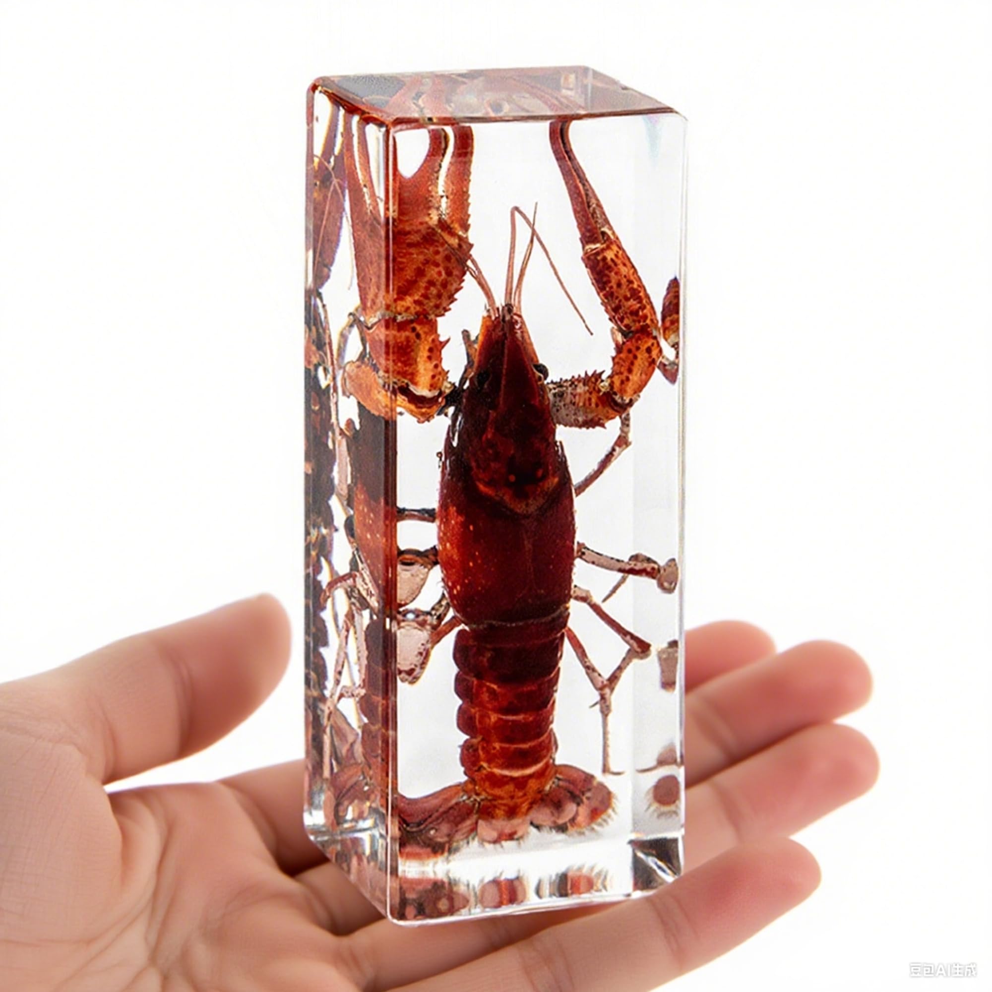 Realistic Lobster Specimen in Resin – Ocean Animal Taxidermy for Aquarium Decor, Office Desk, or Nature Collection