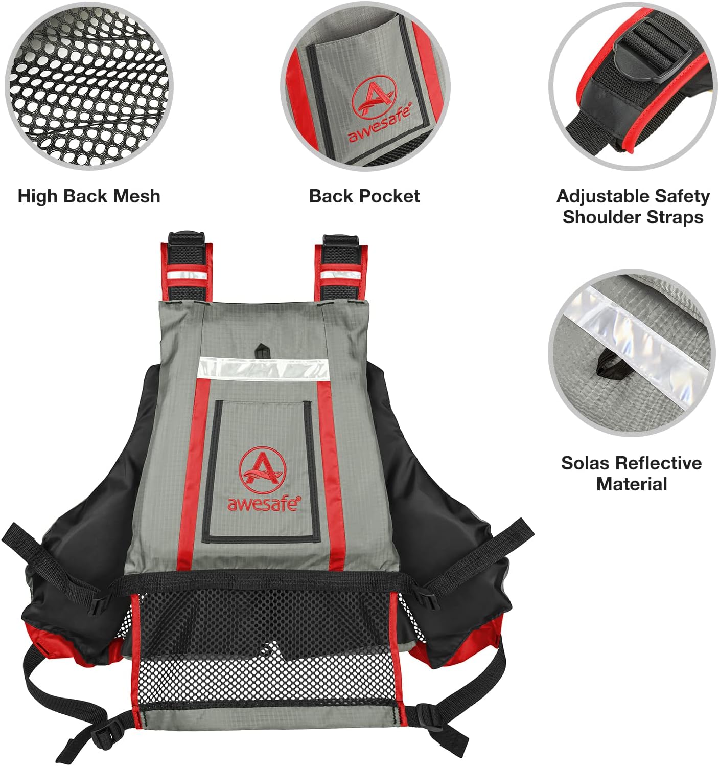 awesafe Adult Watersport Universal Vest : Health & Household