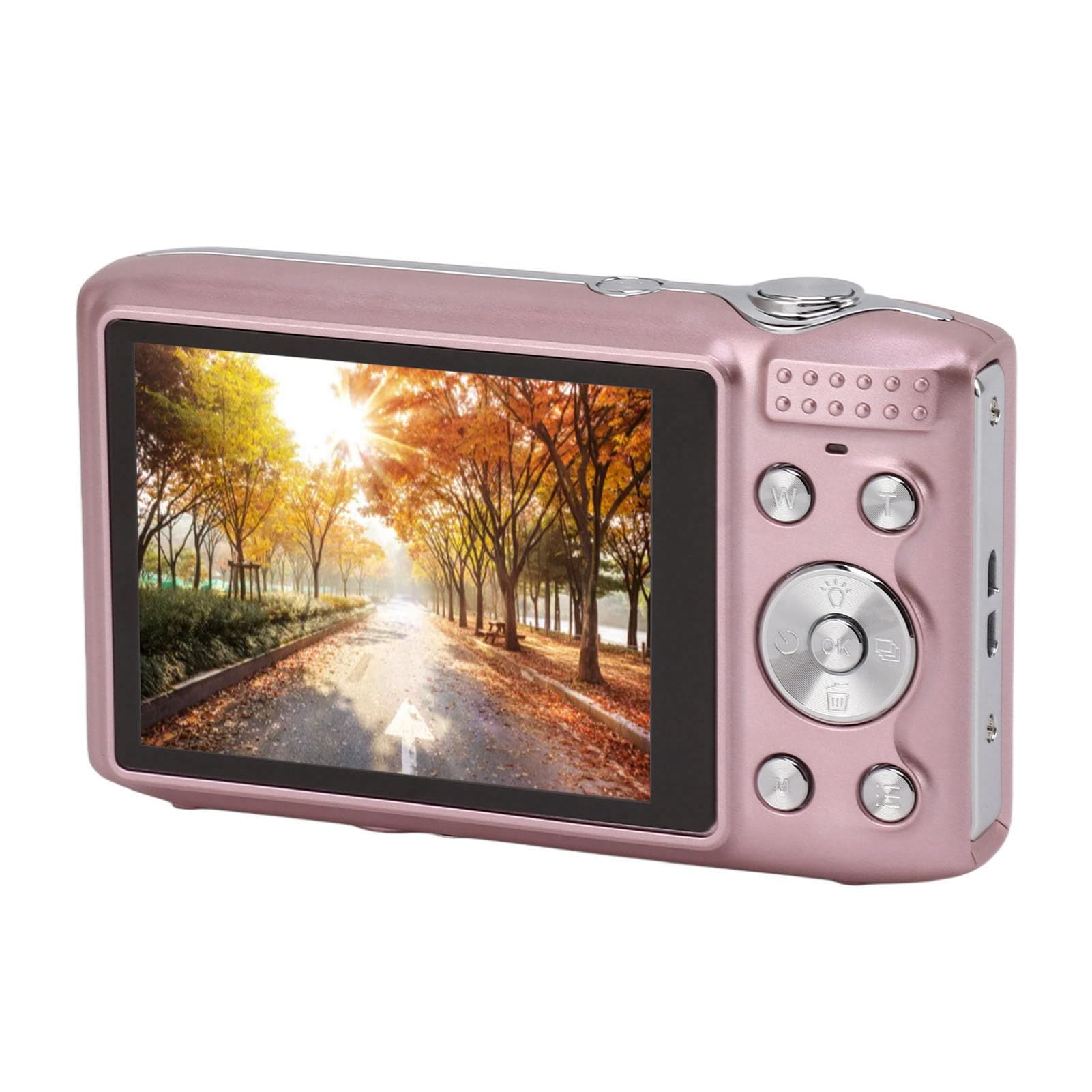 CÁMARA Digital para Adolescentes 4K HD para VLOGGING DE FOTOGRAFÍA DE Viajes (Pink)