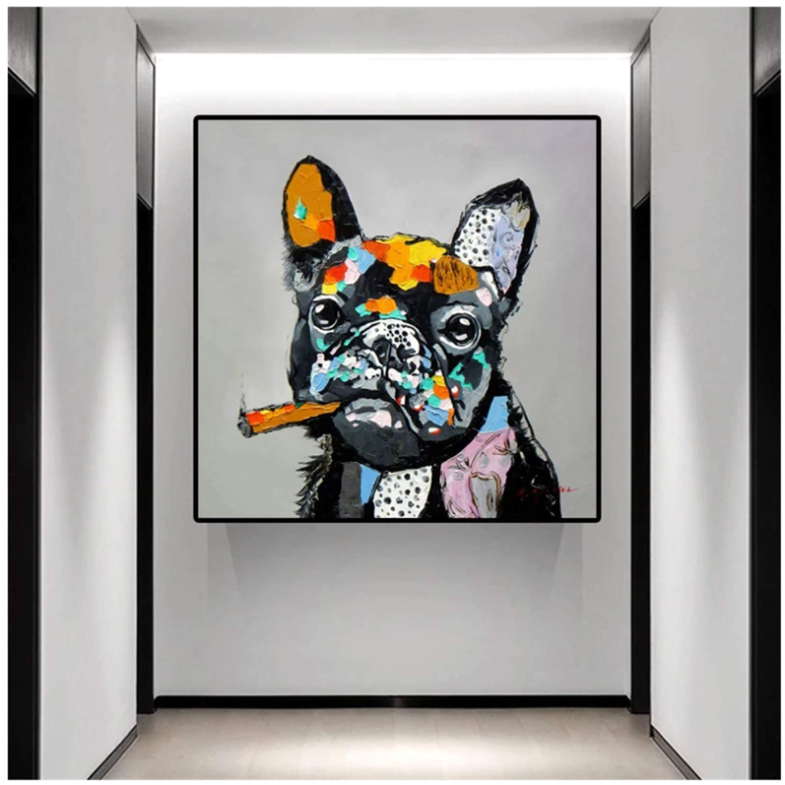 ガンジー ストリートアート キャンバスプリント Amazon.co.jp: バンクシーグラフィティキャンバス絵画ストリート