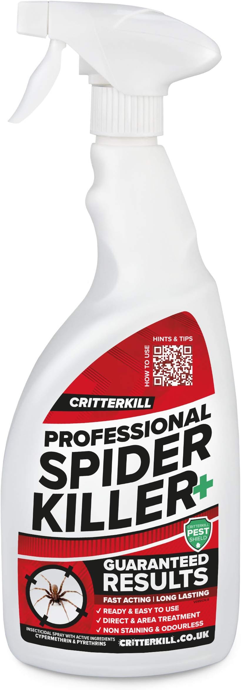 Professional Spider Killer Spray | As Used by Pro Pest Controllers 1L With Trigger Spray