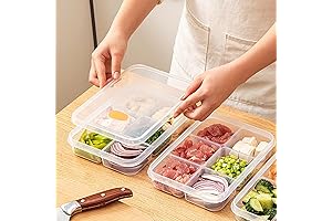 Divided Veggie Tray With Lid Snackle Box