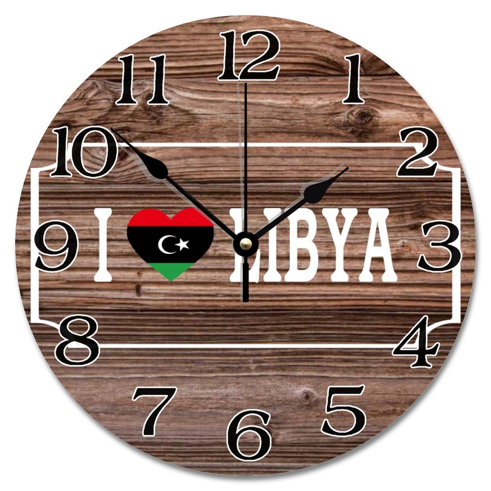 Horloge murale Libye pour régler le problème de tic-tac nocturne dans la chambre