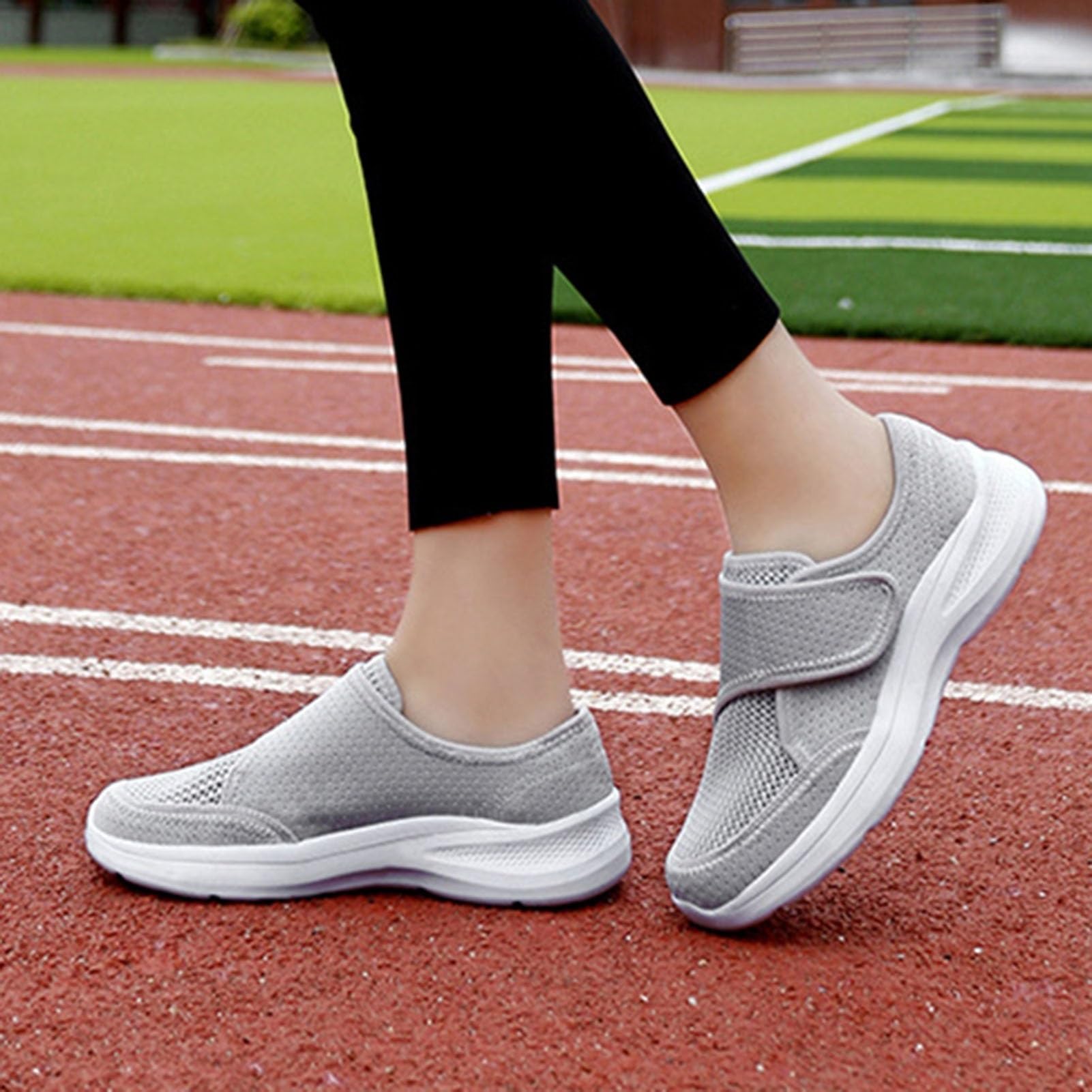 Chaussures diabétiques pour Femmes, réglables et Respirantes, Chaussures diabétiques pour Femmes, Soutien de la voûte Plantaire, Chaussures pour œdèmes pour Pieds gonflés