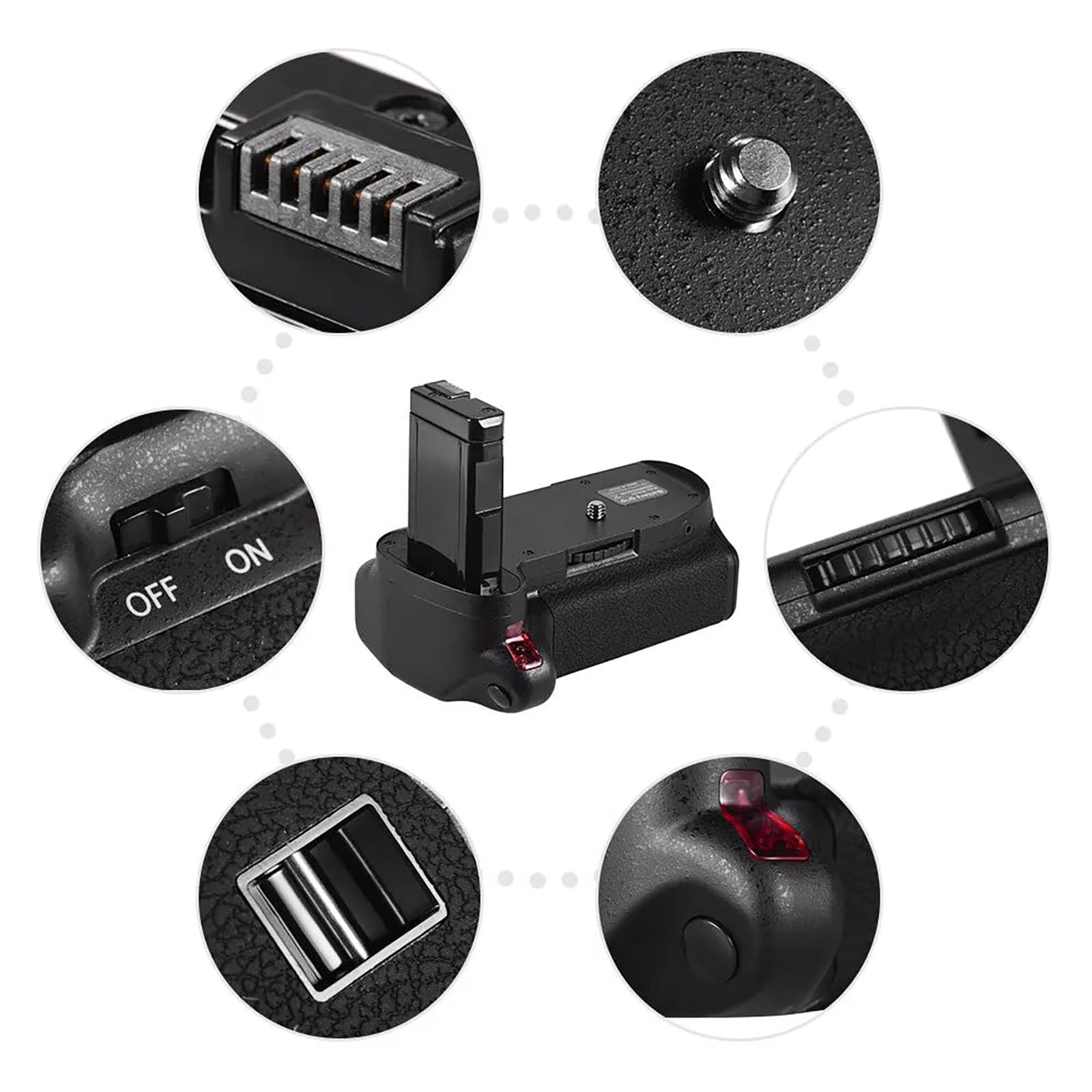 DBEIXIWEI Vertical Multi Power Battery Pack Grip for Nikon D5100 D5200 Camera