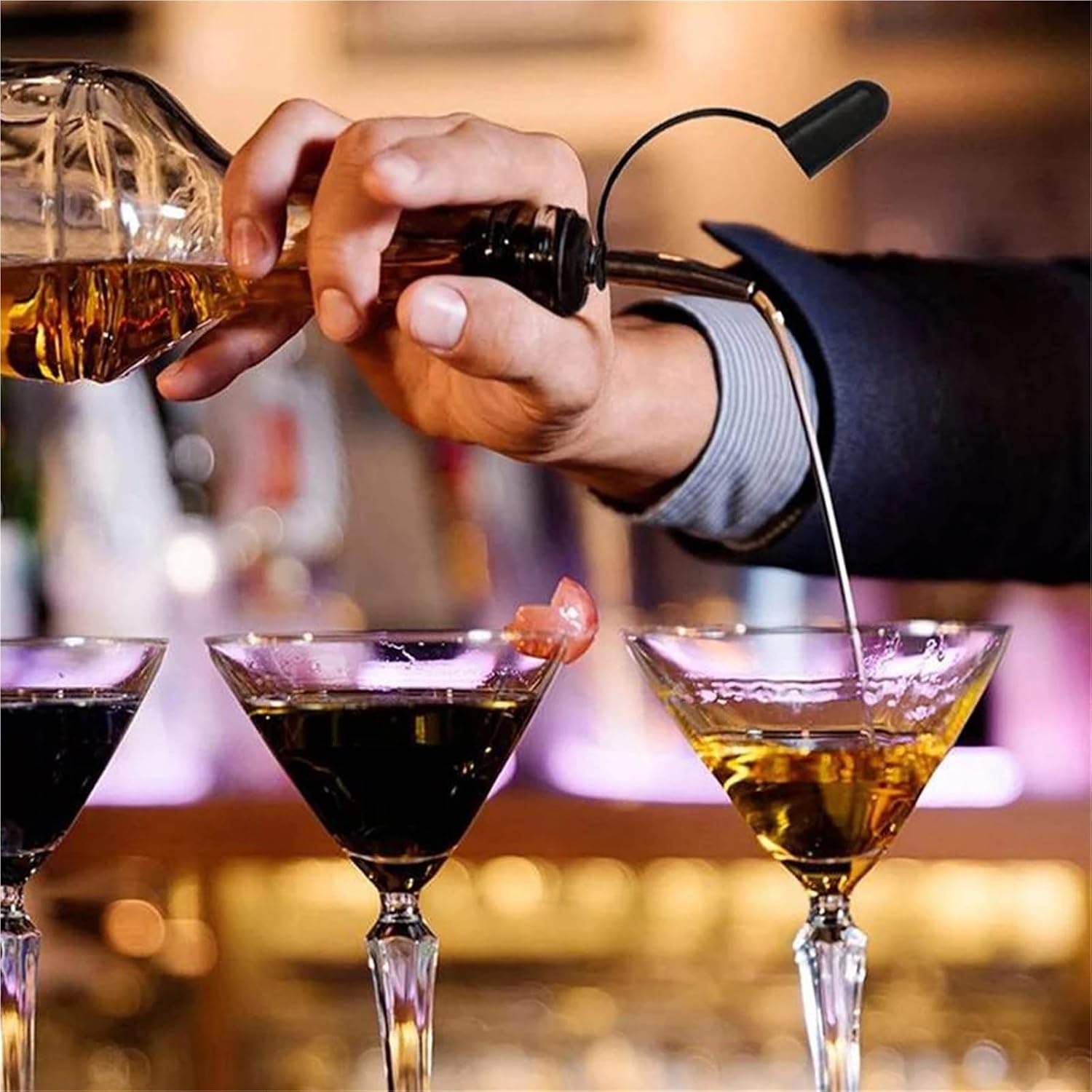 Liquor Pour Spout 50 PCS Tapered Wine Pourer Stainless Steel Spout