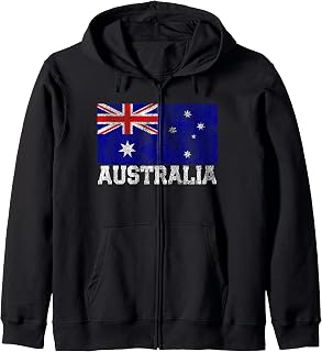 Australia Australian Flag Pride Roots Country Family Nation Zip Hoodie