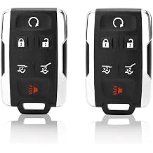 Key Fob Keyless Entry Remote Compatible with 2015-2018 Chevy Suburban 2015-2019 Chevy Tahoe 6-btn Replacement for M3N32337100 Set of 2