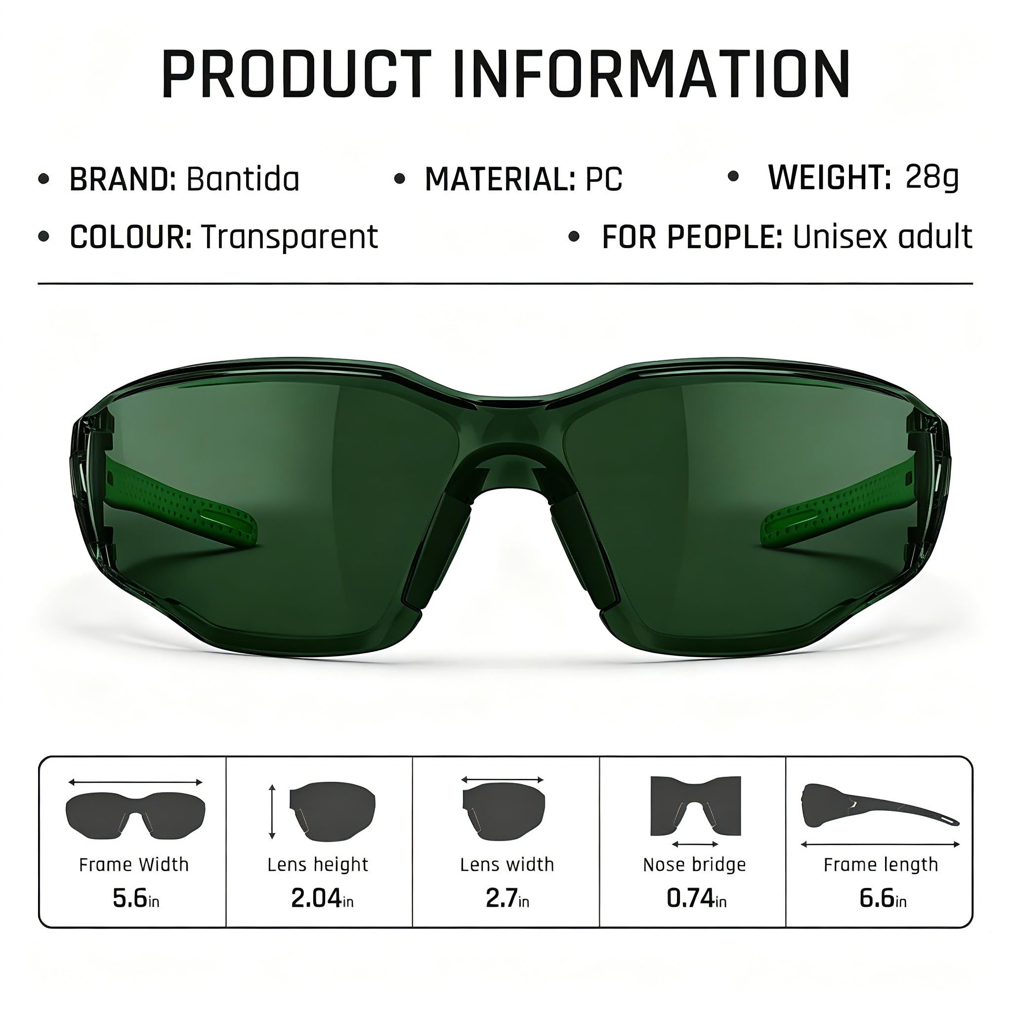 Laserschutzbrille IPL 200-2000nm Augenschutz für Laser-Haarentfernung, Behandlung, Schweißen
