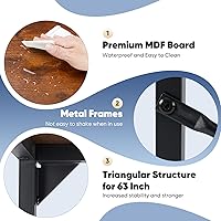 Vista 38 de DUMOS Escritorio de oficina pequeño de 32 pulgadas para computadora de estilo moderno y simple, mesa de trabajo de estudio para el dormitorio