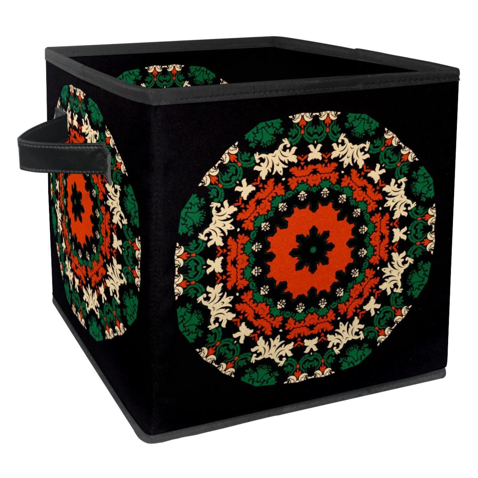 Boîte de rangement pliable en tissu cube organiseur pour placard et chambre
