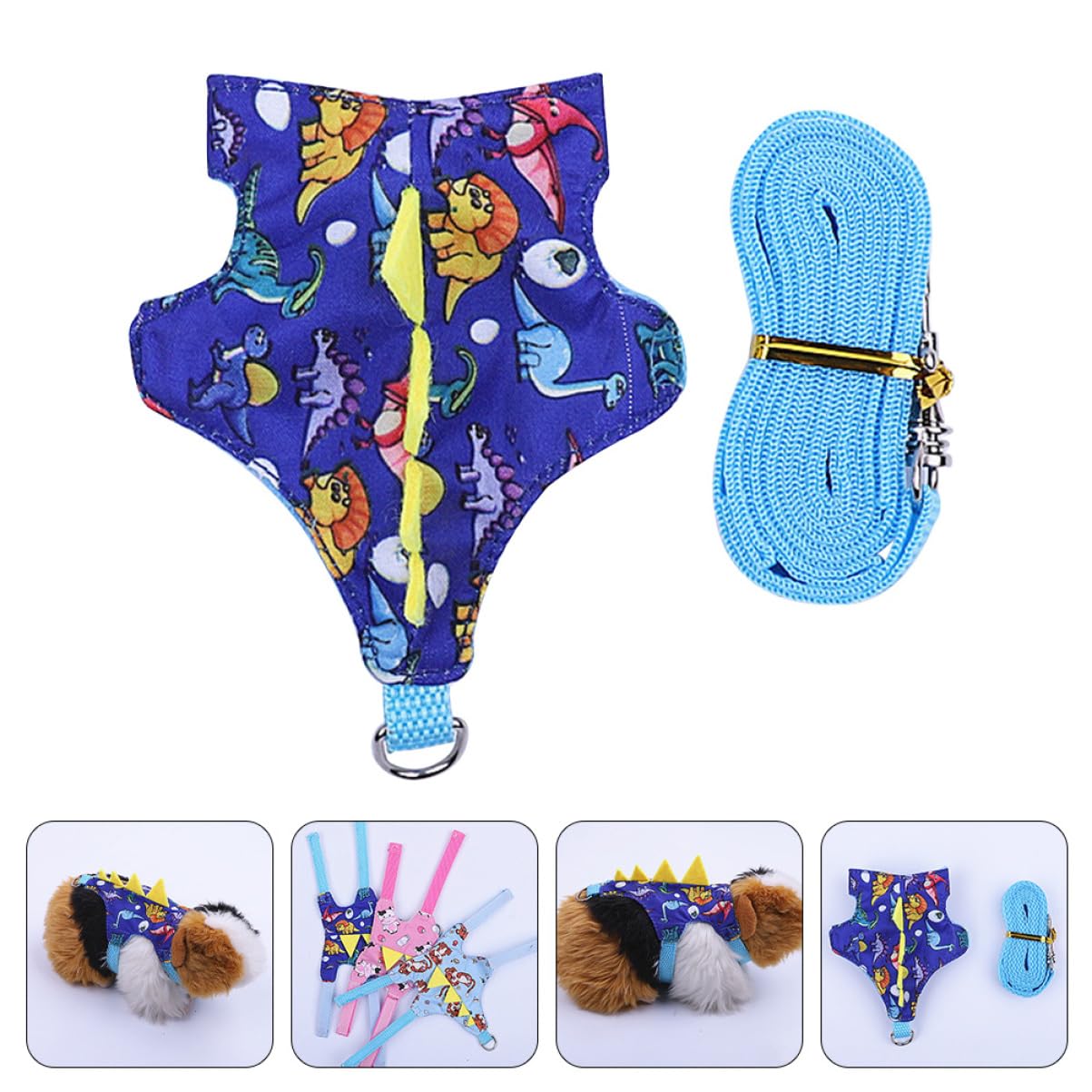 Amosfun 5sätze Verstellbares Meerschweinchen Geschirr Mit Leine Bequeme Und Sichere Haustierausstattung Für Kleine Tiere Für Outdoor-aktivitäten Und Pet Vest Leash