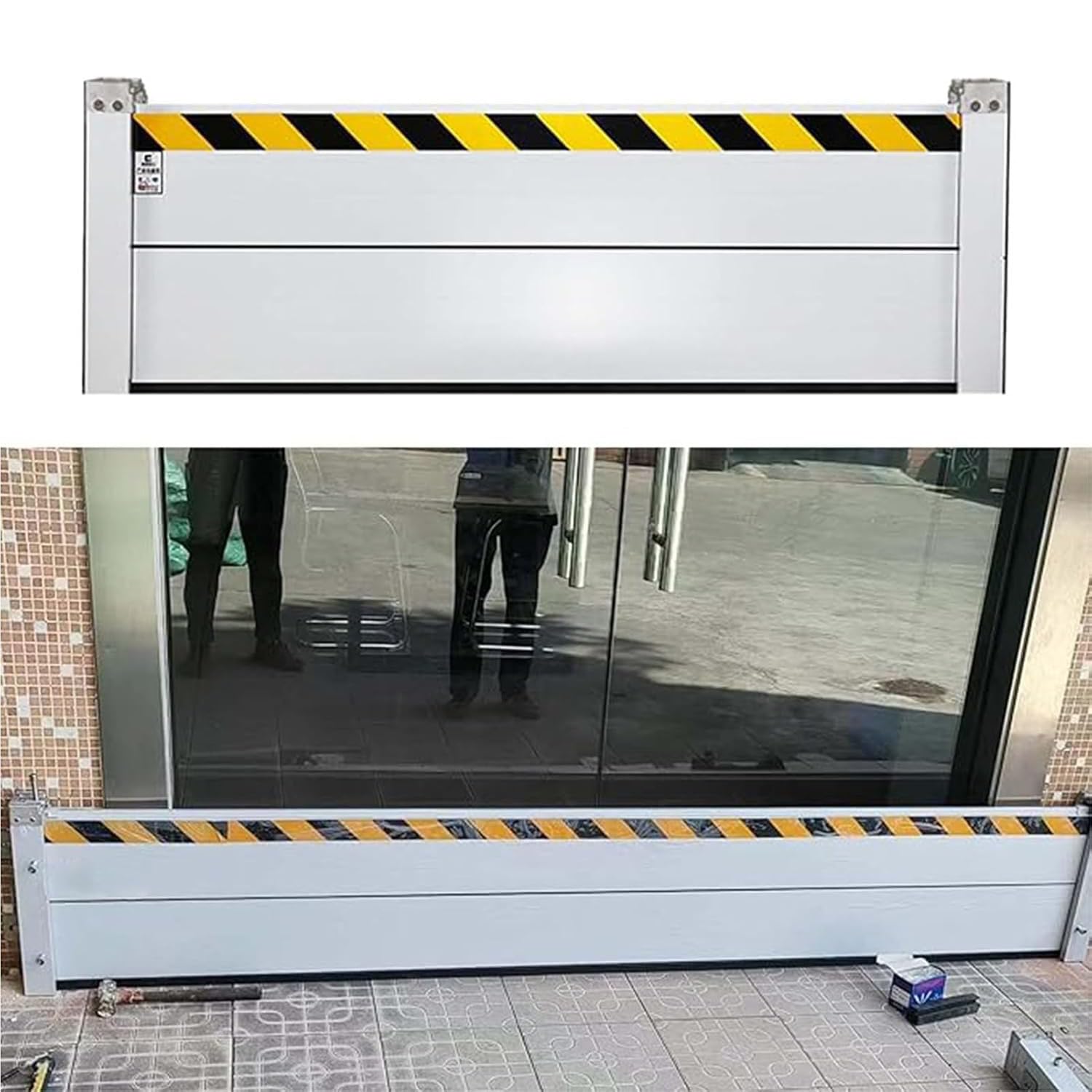 Miaoxiao 1 Aluminum Alloy Flood Barrier For Garage Door Reusable Flood Defense System For Garage Basement Front Door And Driveway Protect Against Heavy Rain And Flooding,,220X40cm