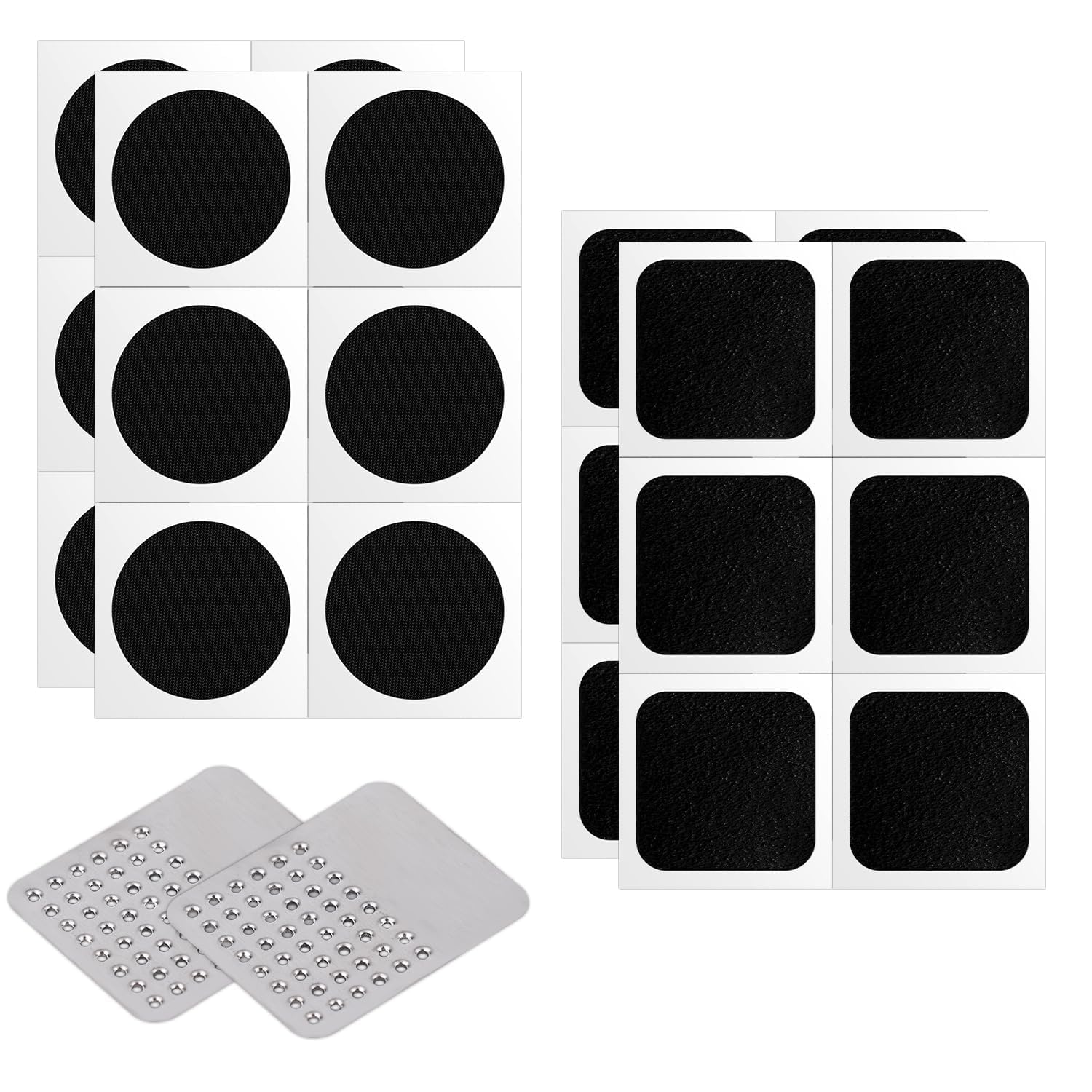 Khazna Puncture Bike Tire Repair Kit, 24pcs Tire Patches and 2pcs Metal Rasps, Bicycle Tire Repair Kit, Practical Bike Tire Patch Kit Road Bike Tire Patch Tool Easy & Quick Repair for Bicycles(26pcs)