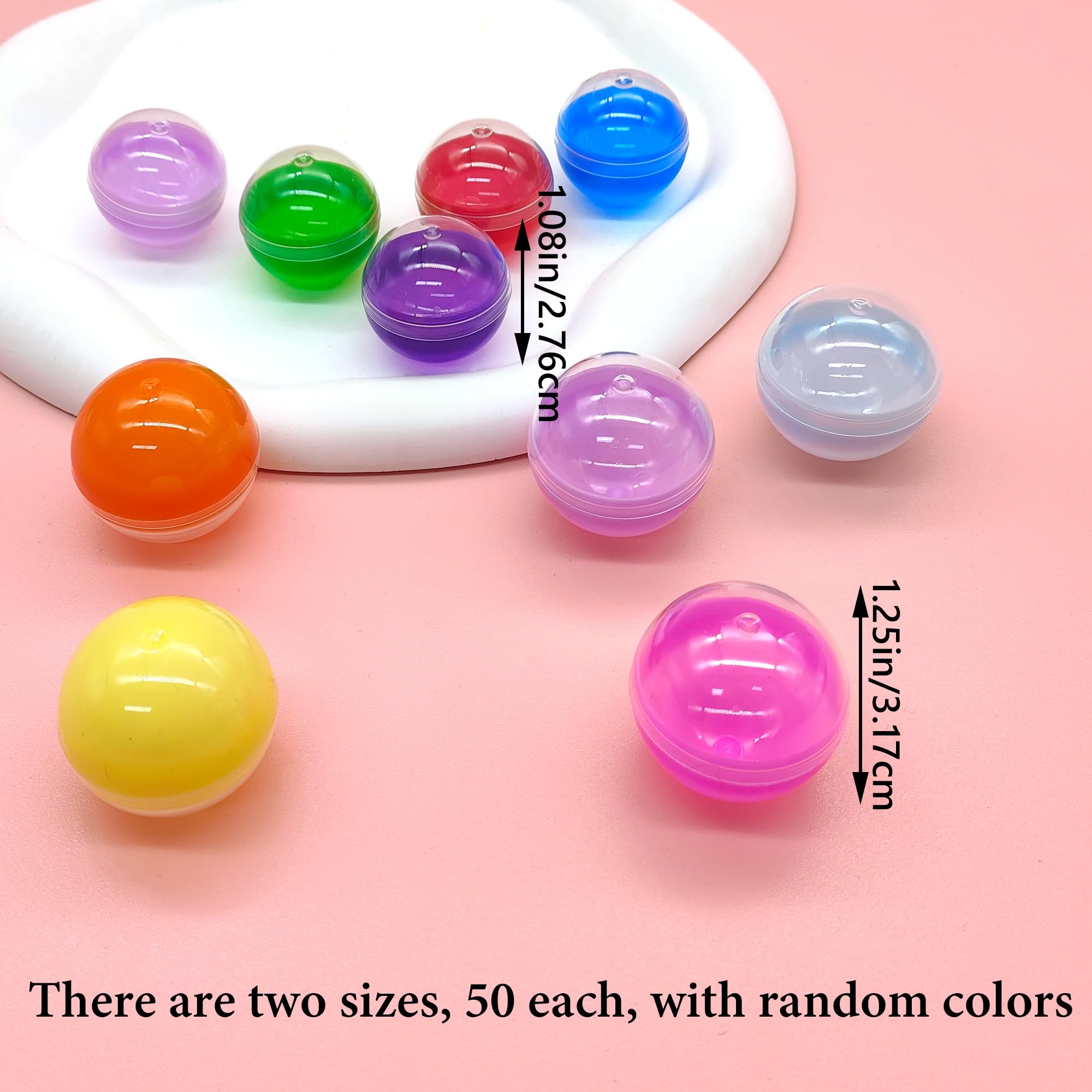 Bolas de acrílico rellenables transparentes 2 uds para manualidades y regalos de fiesta