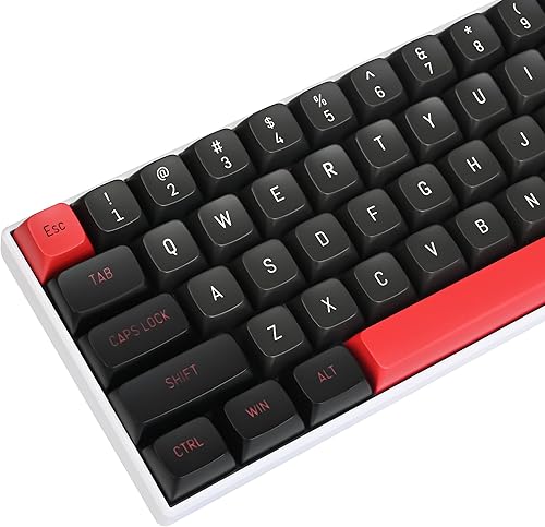 Miniatura 14 de Guffercty kred - Juego de 125 teclas de perfil XDA, PBT, retro, con cubierta de sublimación de tinte, diseño ANSI, para teclado mecánico Cherry Mx