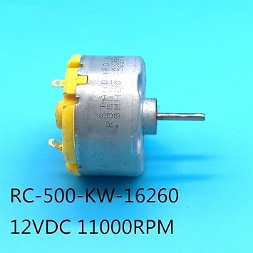 GTPBAO Power Science 1PCS DC Motor RC500-KW-16260 Micro DC Motor, 500 Precious-Metal Brush Motor, RC500-KW 12VDC 11000RPM, Engine Projects