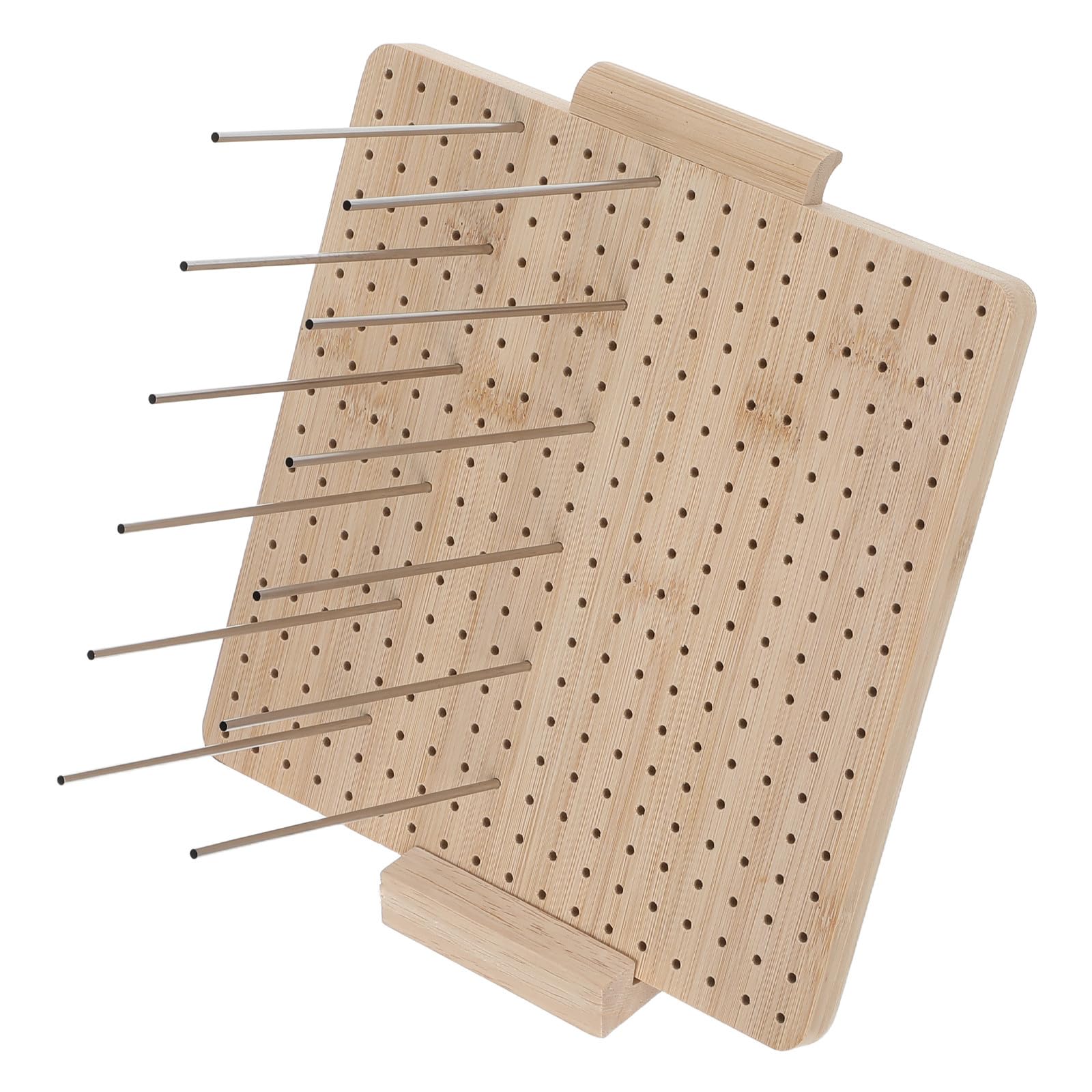 Planche de blocage tricot légère en bois marron pour lisser vos carrés de crochet