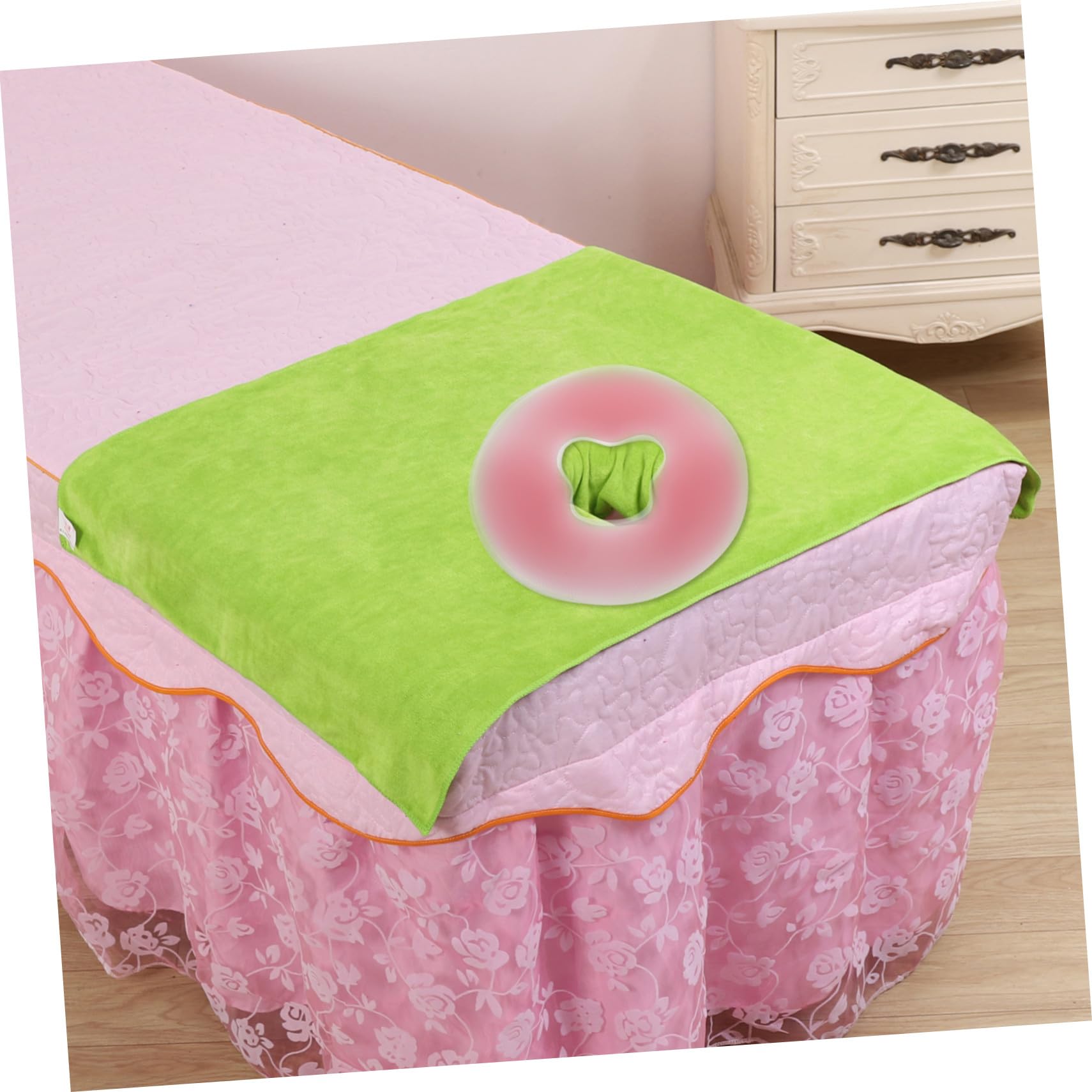 Homoyoyo Cuscino da Massaggio in Silicone per Viso e Corpo Supporto Ergonomico, Posizione Rilassante, per Spa e Saloni di Bellezza