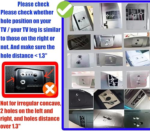 Miniatura 2 de Patas universales para TV Vizio RCA Roku de repuesto para Smart TV de 40 pulgadas, 42 pulgadas, 45 pulgadas, 46 pulgadas, 49 pulgadas, 50 pulgadas,