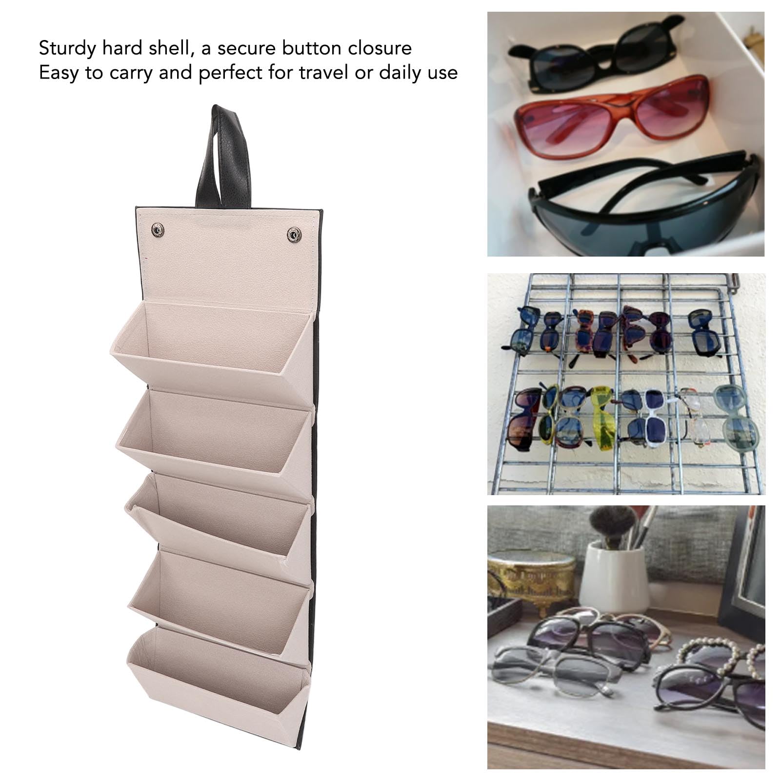 Deokke Custodia Occhiali Rigida,Porta Occhiali Portatile,con Panno - Foto 8