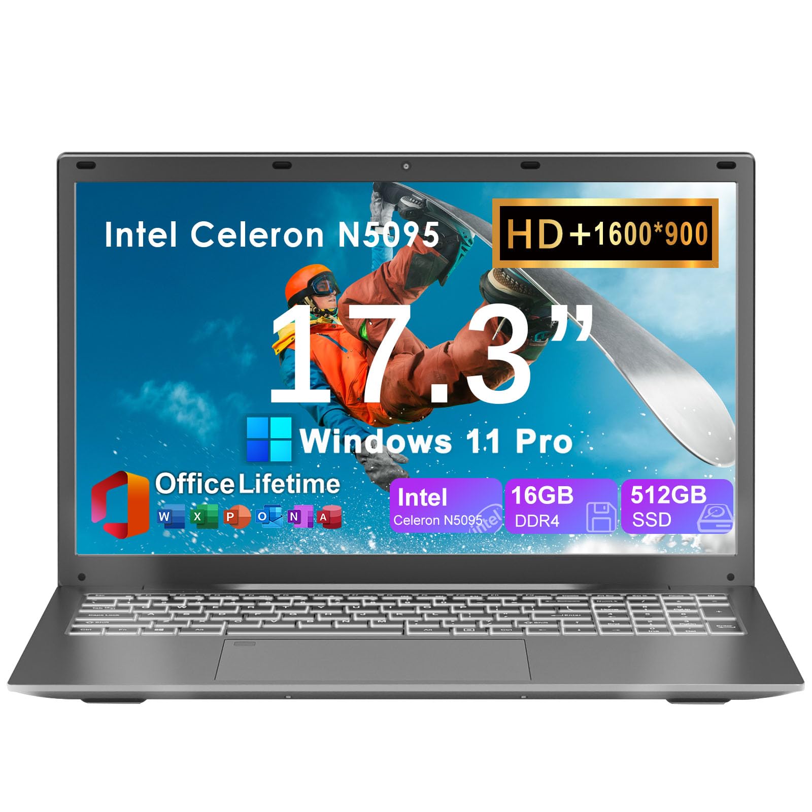 Amazon.com: Soulgenix Laptop Computer 17 17.3 inch HD+ Display