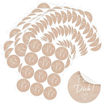 Pack of 240 F r Dich stickers 4 cm round self-adhesive